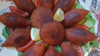 einfaches Rezept für KibbehKubbehIçli Köfte mit Hackfleischfüllung Bulgurklöße كبة باللحم المفروم [upl. by Anelleh51]