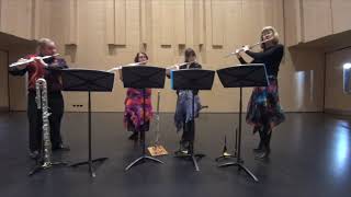 Stravinsky Pastorale for flute quartet played by Adelaide Flutes [upl. by Soinski]