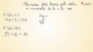 Adunarea fără trecere peste ordin a numerelor de la 0 la 1000  Matematica clasa a IIa [upl. by Resarf]