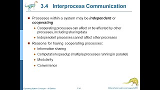 Operating System  Chapter03  34 Interprocess Communication [upl. by Atyekram]