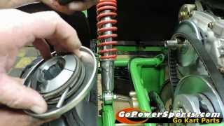 Installing a drive belt on a gokart with a 30 Series Torque Converter [upl. by Howlyn]