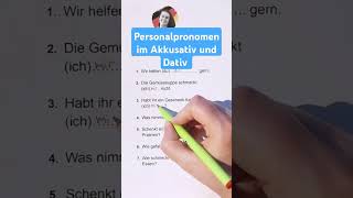 Personalpronomen im Akkusativ und Dativ  Learn German  German for beginners [upl. by Offen301]