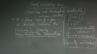 Gay Lussacs law class11  Gay Lussacs law in tamil  Gaseous state  SANTHOSHCHEMISTRY [upl. by Sherurd]