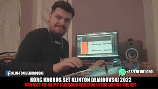 KORG KRONOS SET KLINTON 2022 NEW PRESENTS VIDEO [upl. by Sirret]