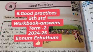 5th stdWorkbookanswers Term26Good practices 202425Ennum Ezhuthum 👍🏻 [upl. by Eened]