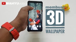 Cara membuat wallpaper 3D di android dengan foto sendiri [upl. by Yatnuahs]