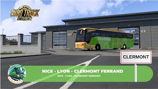 ETS 2  Real Flixbus Route  Nice to Clermont Ferrand [upl. by Clarita674]