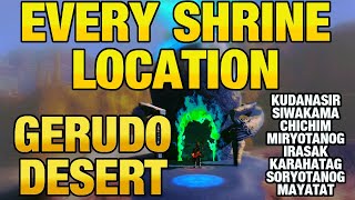 EVERY SHRINE LOCATION amp HOW TO Gerudo Desert  Zelda Tears of the Kingdom [upl. by Tressa]