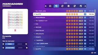 Fortnite Festival  Dynamite By BTS  BassBajo 100 FC Rank Place Top Global [upl. by Aniraz]