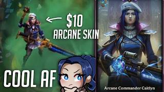 Getting paid 500 to play NEW CAITLYN SKIN from ARCANE [upl. by Nnaitsirk]