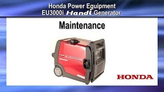 EU3000i Handi Generator Maintenance [upl. by Setarcos]