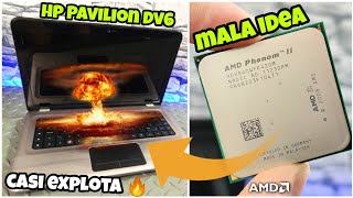 COMBINAR UN PORTÁTIL HP  Phenom II X4 ES UNA MALA IDEA CASI SE PRENDE FUEGO APAGALO OTTO EXPLOTA [upl. by Ayekan855]