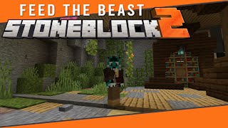 Stoneblock 2 EP1 Stuck In A Hole  Minecraft Bedrock Marketplace Map [upl. by Hewe]