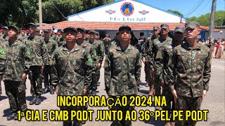 Incorporação 2024 na Companhia de Engenharia junto ao Pelotão de Polícia da Brigada Paraquedista 🦅 [upl. by Bridgid783]