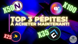 TOP 3 PÉPITES CRYPTOS 💎🚀🧨 1 BONUS À ACHETER MAINTENANT [upl. by Irrabaj24]