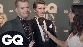 Joel Creasey And Boyfriend Leave Red Carpet Host In Stitches On GQ Red Carpet [upl. by Beaumont835]