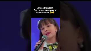 Larissa Manoela faz homenagem a Silvio Santos larissamanoela [upl. by Htebi]