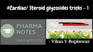 CARDIAC OR STEROIDAL GLYCOSIDES WITH TRICKS1 RRB PHARMACIST EXAM  GPAT  ESIC  PART49 [upl. by Inacana]