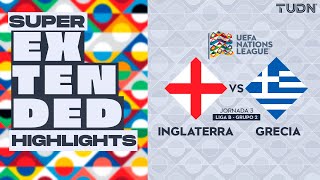 SUPER EXTENDED HIGHLIGHTS  Inglaterra vs Grecia  UEFA Nations League 2024  TUDN [upl. by Ahseetal]