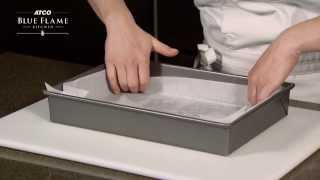 How to Line a Pan with Parchment Paper  ATCO Blue Flame Kitchen [upl. by Azmah]