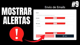 ✅ Mostrando las Alertas junto a sus campos en un Formulario con JavaScript 9 [upl. by Petey]