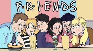 The Story of FRIENDS in 3 Minutes  All Seasons  ArcadeCloud [upl. by Elohcan428]