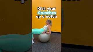 Stability Ball Crunch for Amazing Abs coreworkout shorts [upl. by Boatwright]