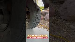 Bent lower control arm on the Honda CRV what do you think [upl. by Horbal515]