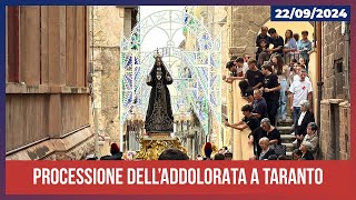 Taranto processione dellAddolorata 2024 [upl. by Gherlein967]