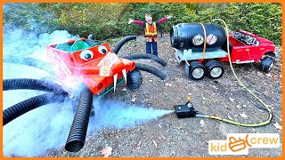 Halloween bug control truck shrinks kids ride on monster truck spider Educational  Kid Crew [upl. by Fletcher789]