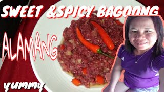 Ginisang Bagoong AlamangSweetampSpicy Bagoongasmr bagoong [upl. by Tigirb89]