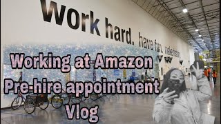 Pre hire appointment at Amazon Vlog 🤎 pt 1  Amazon series  amazon WorkingatAmazon [upl. by Eisse]