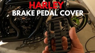 Harley Brake Pedal Cover Install [upl. by Ajiak]