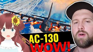 AMAZING VTuber Reacts to The Fat Electrician Reviews The AC130 [upl. by Kiri]