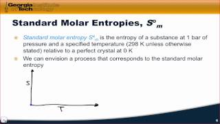 The Third Law and Standard Molar Entropies  OpenStax Chemistry 2e 163 [upl. by Aihtiekal]