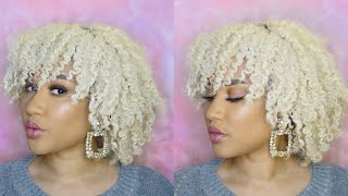 I FINALLY WENT PLATINUM Hair Paint Wax on Type 4ColorTreated Hair [upl. by Nikita]