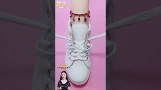 Style way to tie shoelaces Shoe lace tie tips shoeslacestyles tie [upl. by Alul761]