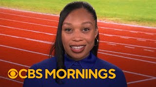 Allyson Felix introduces firstever nursery in Olympic village [upl. by Illil229]