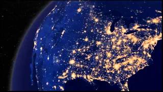 La Tierra de noche América del Sur América del Norte Europa Video HD NASA 2012 [upl. by Kimberlee]