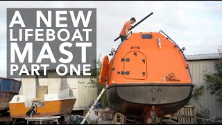 Lifeboat Conversion Ep29 New mast decisions the initial design and making the first brace 4K [upl. by Ynneb436]