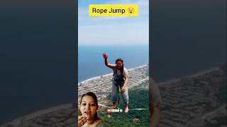 Bunge jumping rope 😱 travel mountains adventure  shorts video 👌 [upl. by Cynara]