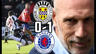 DESSERS SECURES 3 POINTS ST MIRREN 01 RANGERS  MATCH REVIEW  SCOTTISH PREMIERSHIP [upl. by Galang]