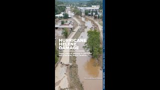 Hurricane Helene damage in North Carolina [upl. by Hardej]