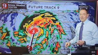 WFTV ABC9 Weather Update of Hurricane Idalia Category 3 [upl. by Drooff]