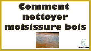 Comment nettoyer moisissure sur bois [upl. by Nerha818]