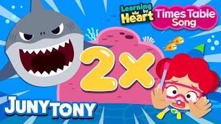 2 Times Table Song  Multiply by 2  School Songs  Multiplication Songs for Kids  JunyTony [upl. by Ciprian148]