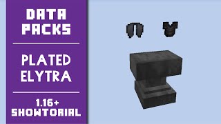 Plated Elytra 30 Data Pack  ShowcaseTutorial  Minecraft 116 [upl. by Leur]