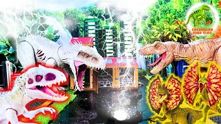 Amazing Jura World Dinosaur Collection TREX Indoraptor Indominus Rex Velociraptor amp More [upl. by Ratep287]