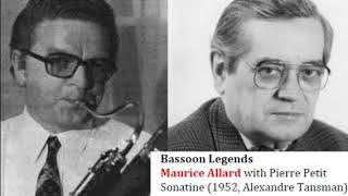 Maurice Allard  Bassoon Legends [upl. by Anaeerb]