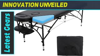 KCC Portable Massage Table Premium Memory Foam Easy Set Up Adjustable Aluminum Legs Foldable [upl. by Romina894]